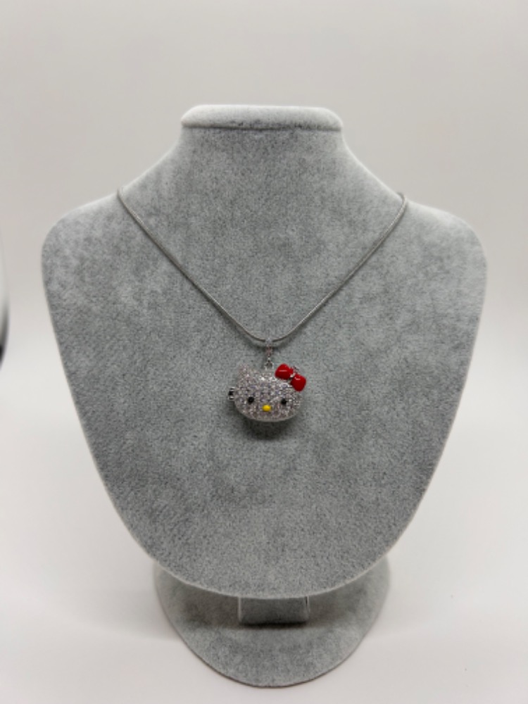 Çelik silver hello Kitty anı kolye 