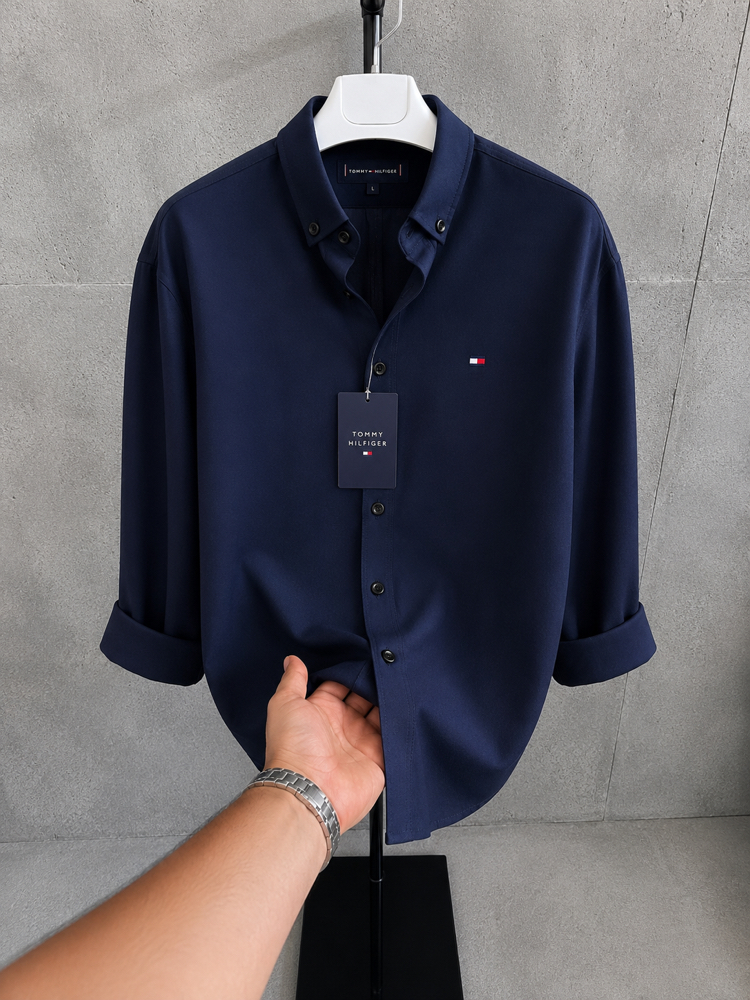 Tommy Hilfiger Premium Gömlek Lacivert