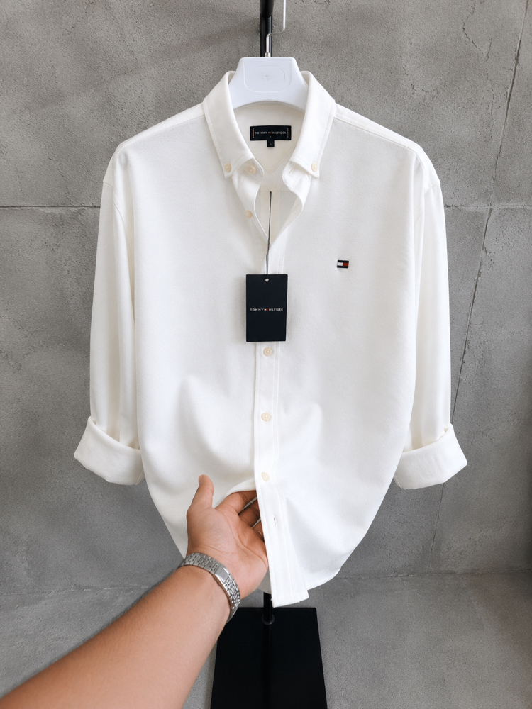 Tommy Hilfiger Premium Gömlek Beyaz