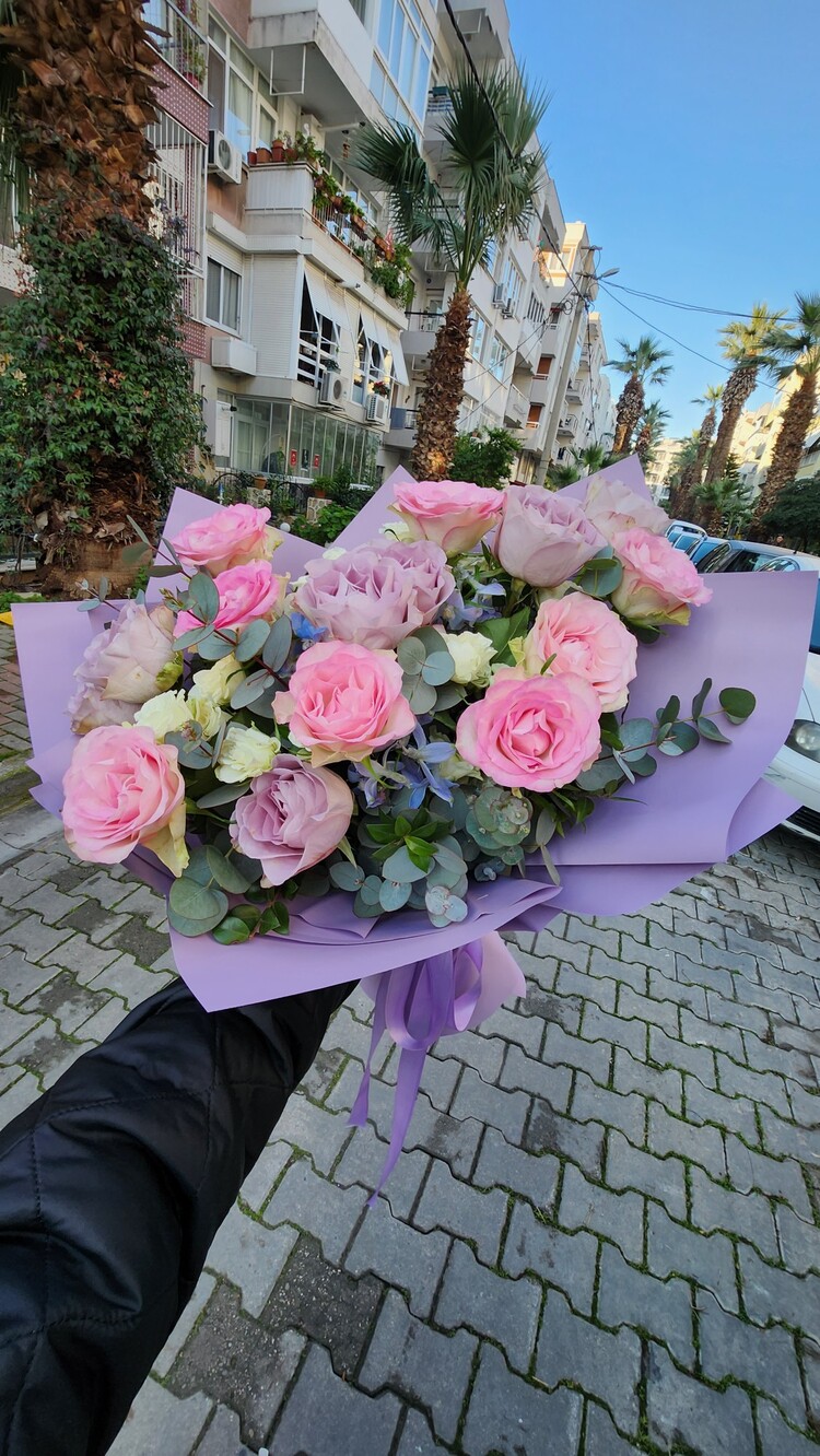 Pembe & Lila Buket