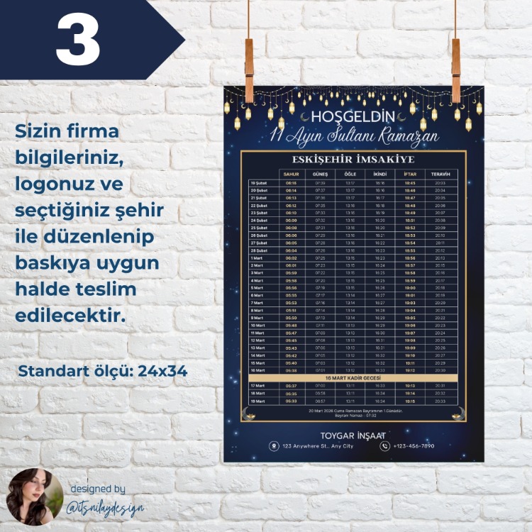 Firmalar için İmsakiye