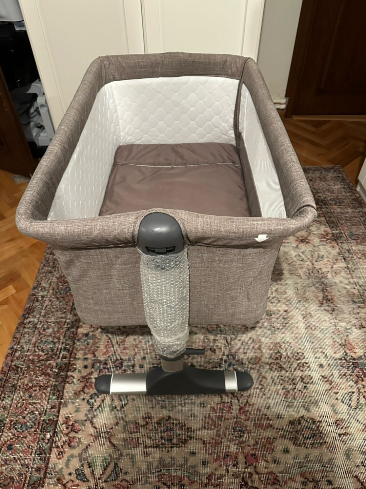 Baby Plus Safe Side Anne Yanı Bebek Beşiği – Kahverengi
