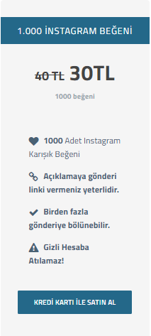 1000 İnstagram beğeni