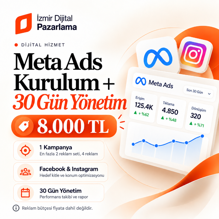 Meta Ads Kurulum + 30 Gün Yönetim