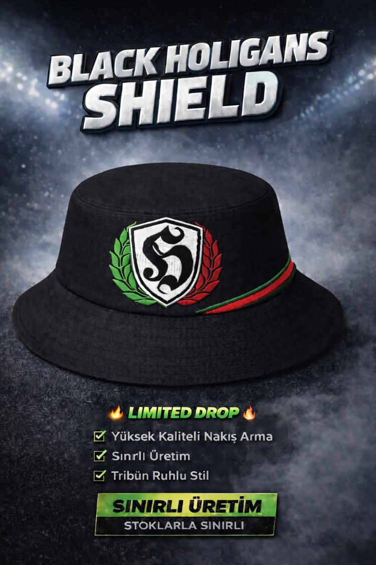 Kırmızı Yeşil - Holar Holigans Shield Series Bucket Hat (Balıkçı Şapka)