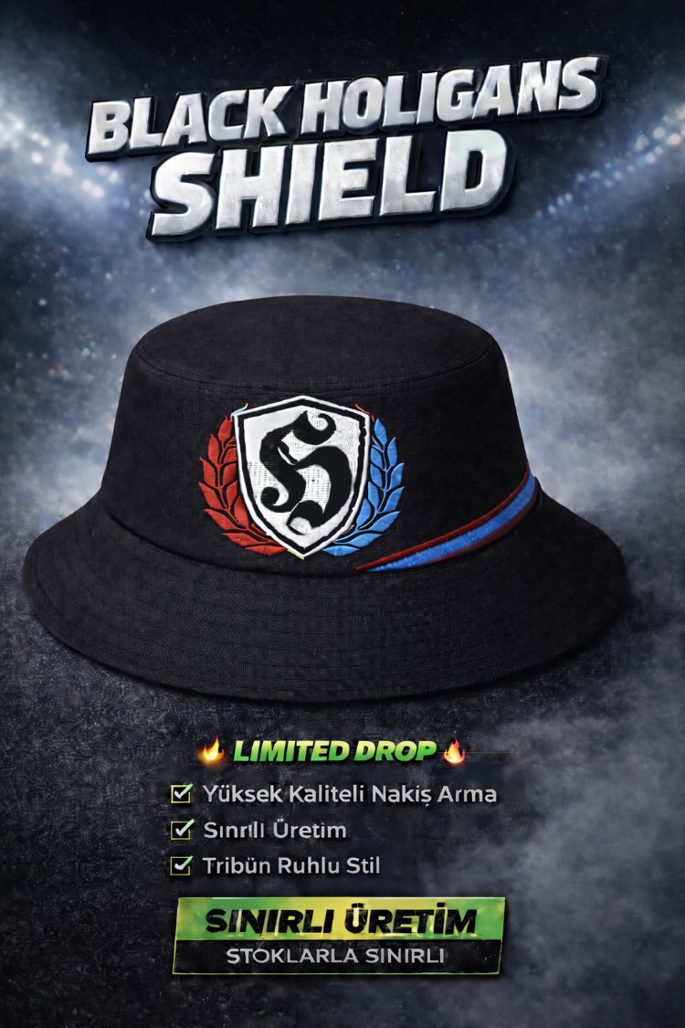 Bordo Mavi - Holar Holigans Shield Series Bucket Hat (Balıkçı Şapka)