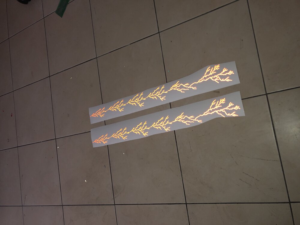 Reflektörlü Yıldırım Sticker