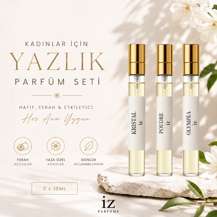 3 x 10ml Yazlık Kadın Parfüm Seti