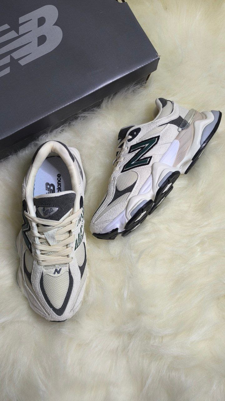 NEW BALANCE 9060 CREAM-GREY-GREEN