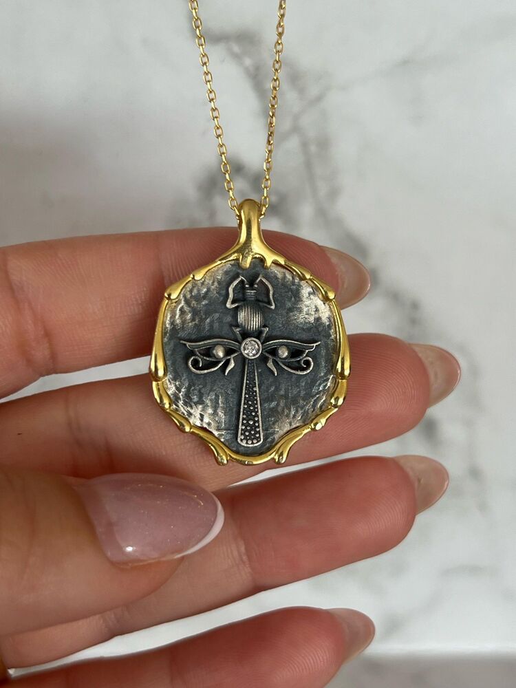 Çift renk Ankh ve Ra göz