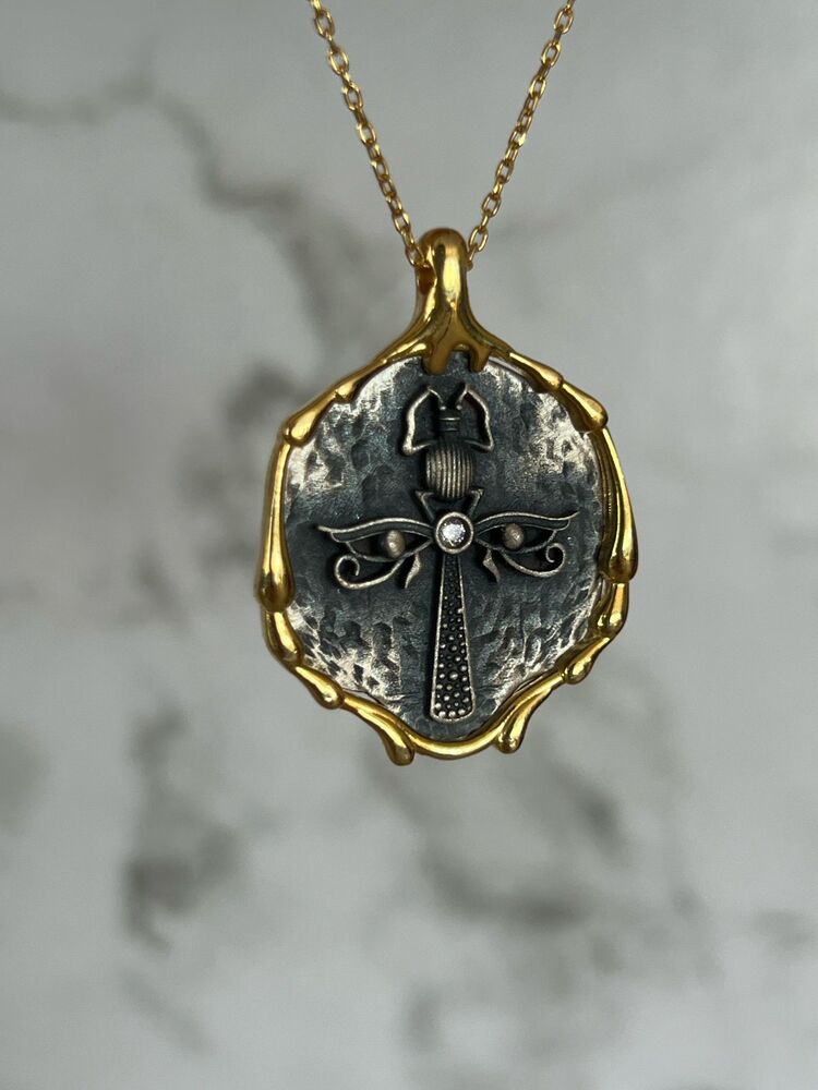 Çift renk Ankh ve Ra göz
