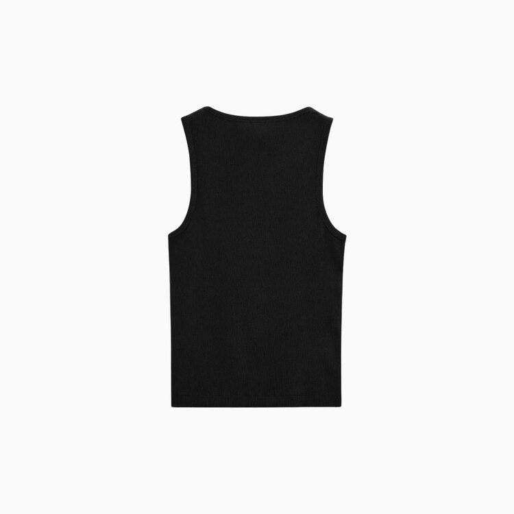 Siyah Basic Kolsuz Fitilli T-Shirt JLN0004