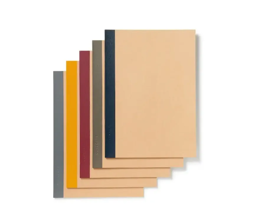 Muji Renkli Defter Seti - 5 Adet B5 Çizgili Defter