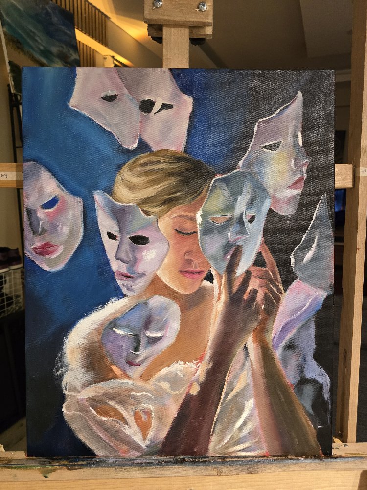 “İncelikler Yüzünden” – Orijinal Yağlı Boya Tablo (40x50 cm)
