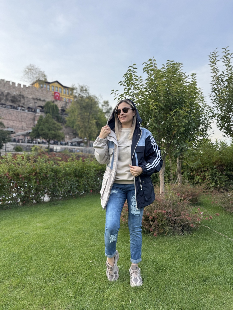 Lüks Kalite Kotlu Yağmurluk Ceket
