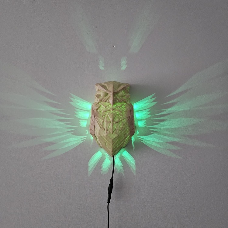 Baykuş Gece Lambası – JetJest 3D İllüzyon RGB LED Lamba