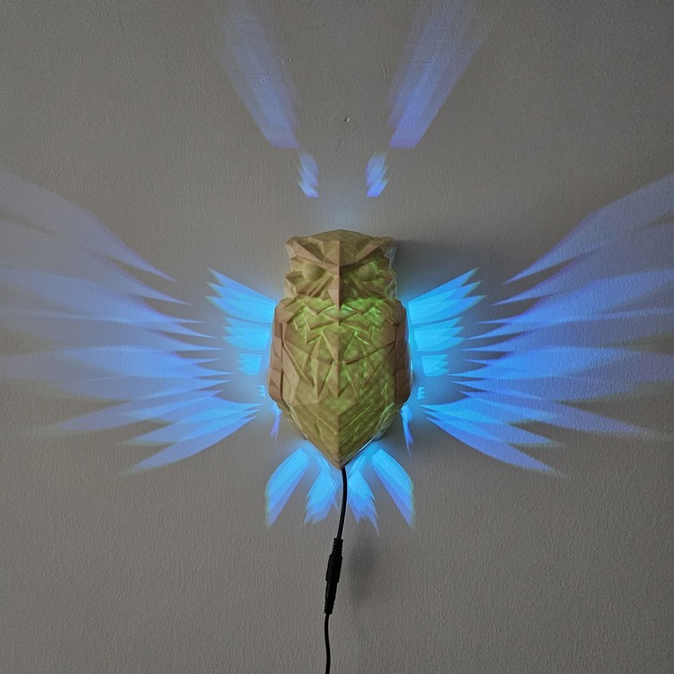Baykuş Gece Lambası – JetJest 3D İllüzyon RGB LED Lamba