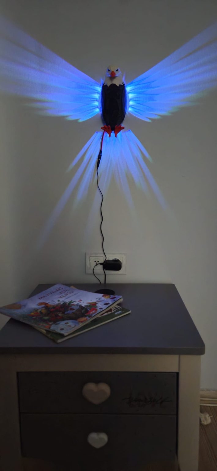 JetJest Kartal LED Gece Lambası – RGB, Kumandalı