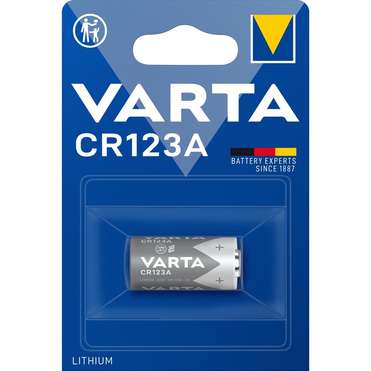 1 adet VARTA CR123A 6205 pil 3V 3 Volt Lithium Lityum cell batteries battery jetnetcomtr