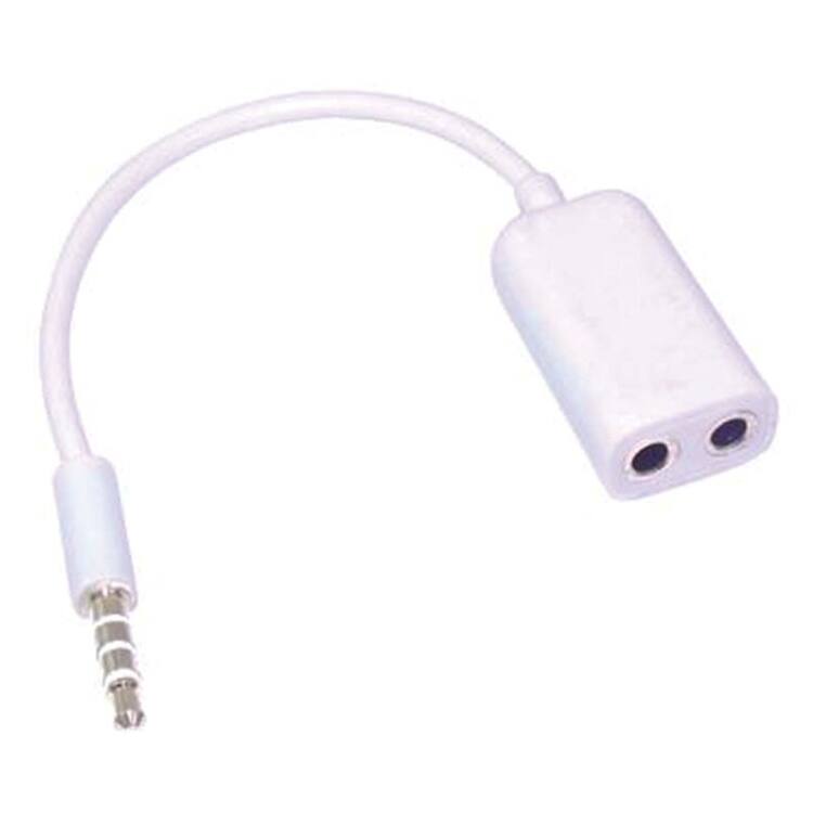 iphone uyumlu kulaklık çoğaltıcı splitter [ 2xdişi 3.5mm ] [ 1xerkek3.5 mm ] r1c3 m31316