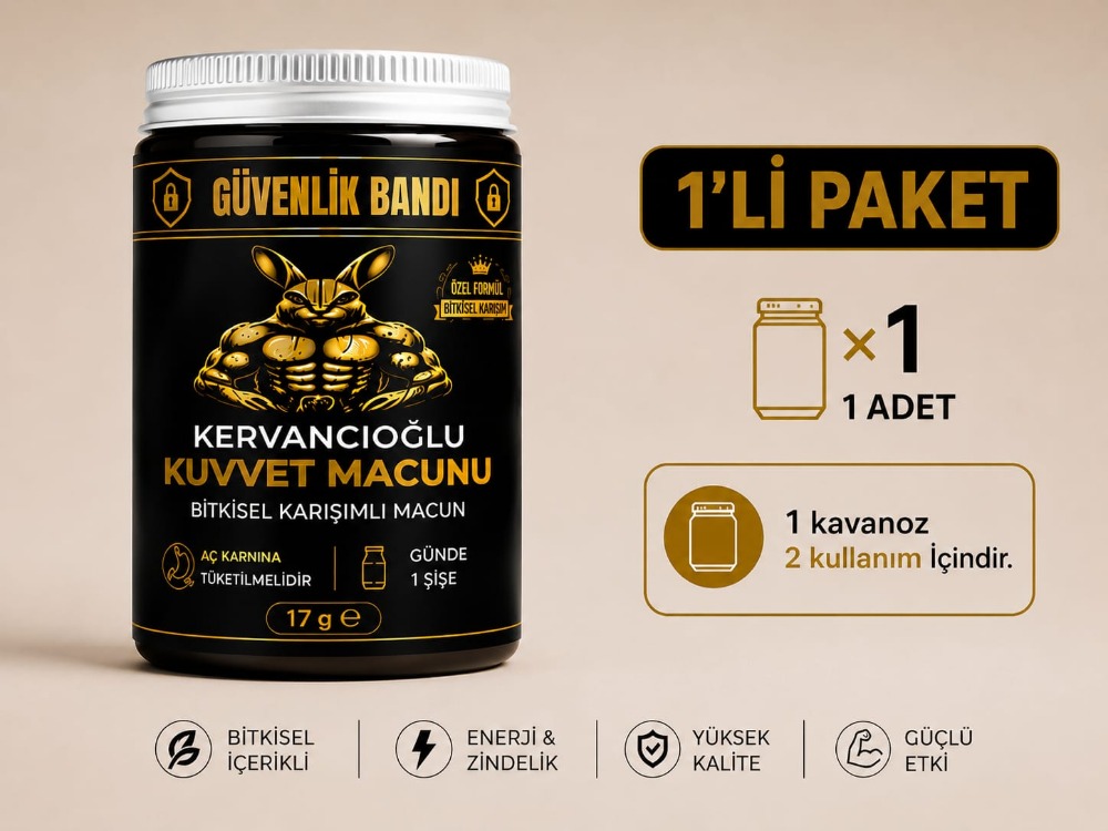 Kuvvet Macunu Bitkisel Atom Güç Enerji ve Performans Desteği (17gr x 1 Şişe)