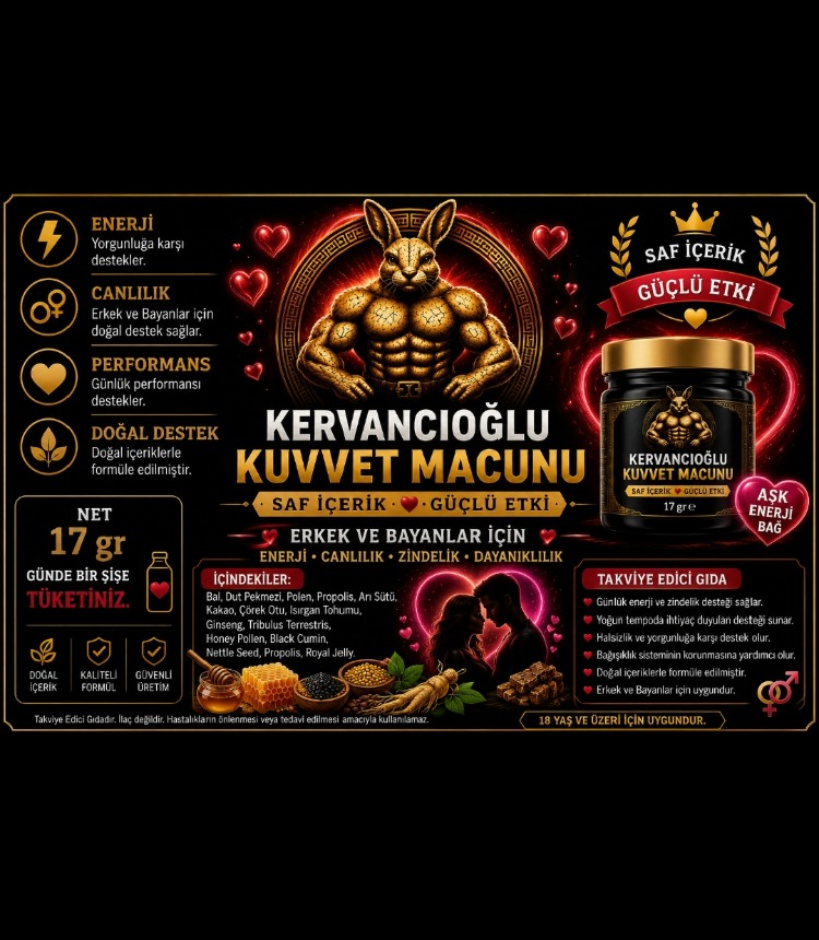 Kuvvet Macunu Bitkisel Atom Güç Enerji ve Performans Desteği (17gr x 3 Şişe)