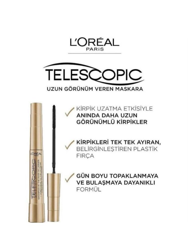 L'OREAL SARI TELESKOPİK MASKARA 