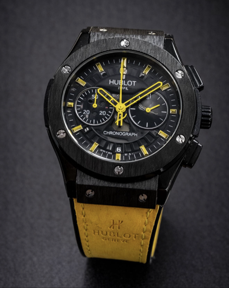 Hublot Siyah Kronograf Erkek Kol Saati