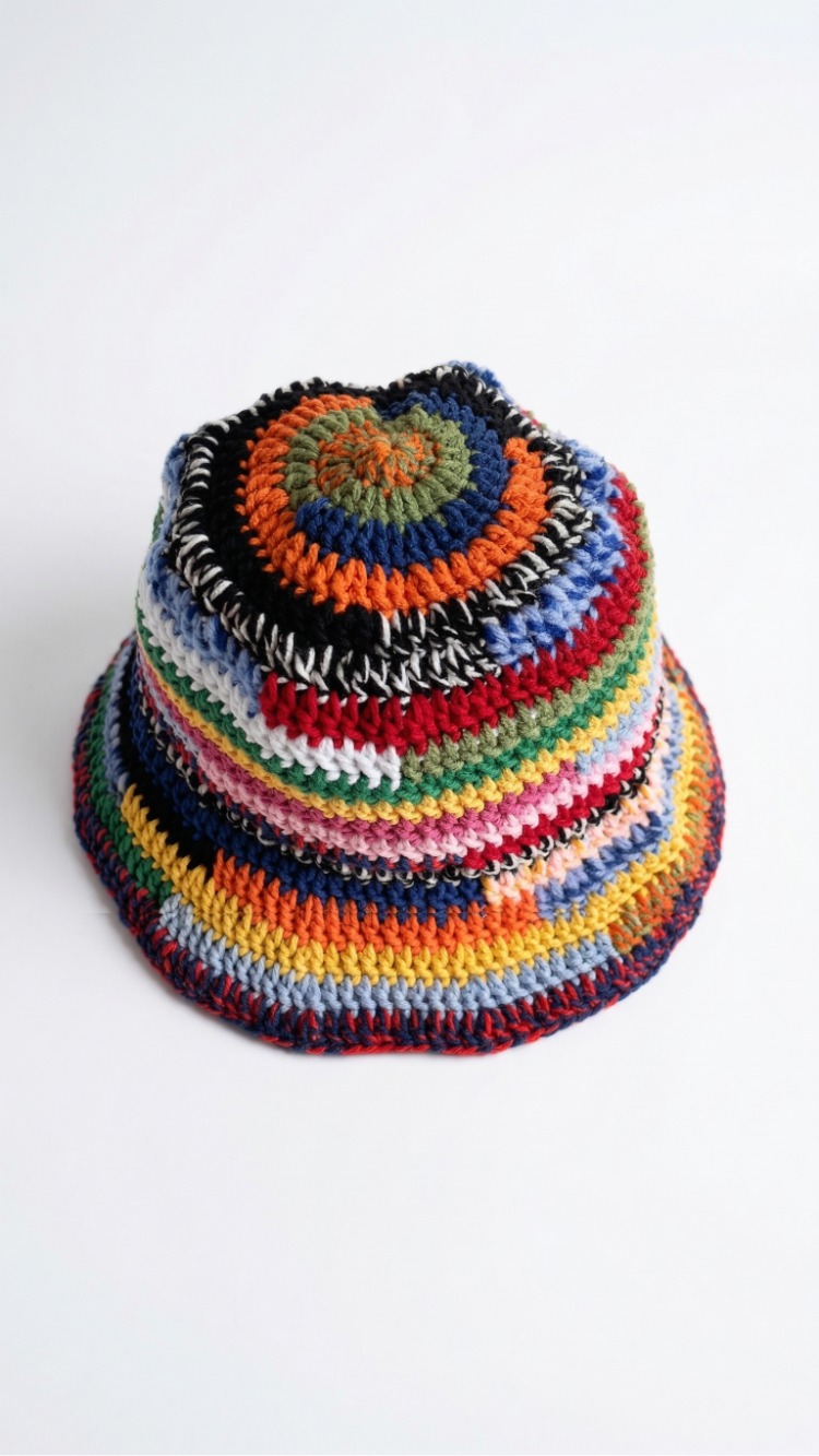 Multicolor bucket hat