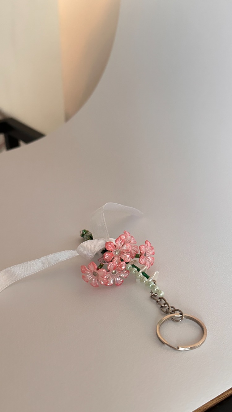 Sakura Buket Anahtarlık - Pembe