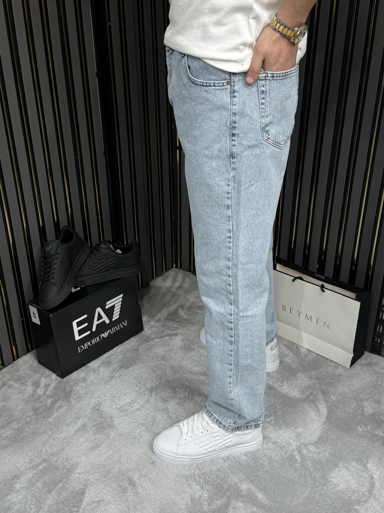 BUZ MAVİ BAGGY KOT PREMİUM