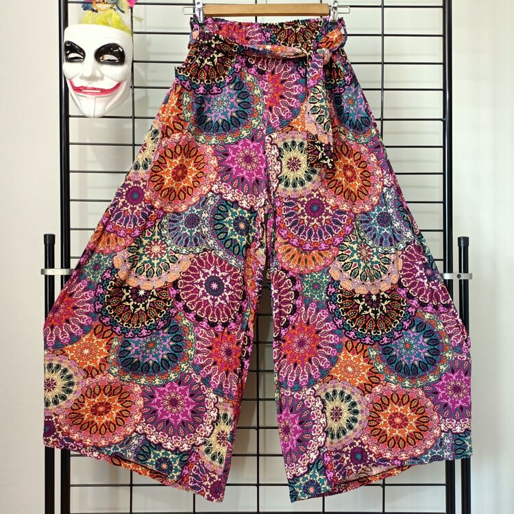 mandala pachwork desen bol pantolon/etek