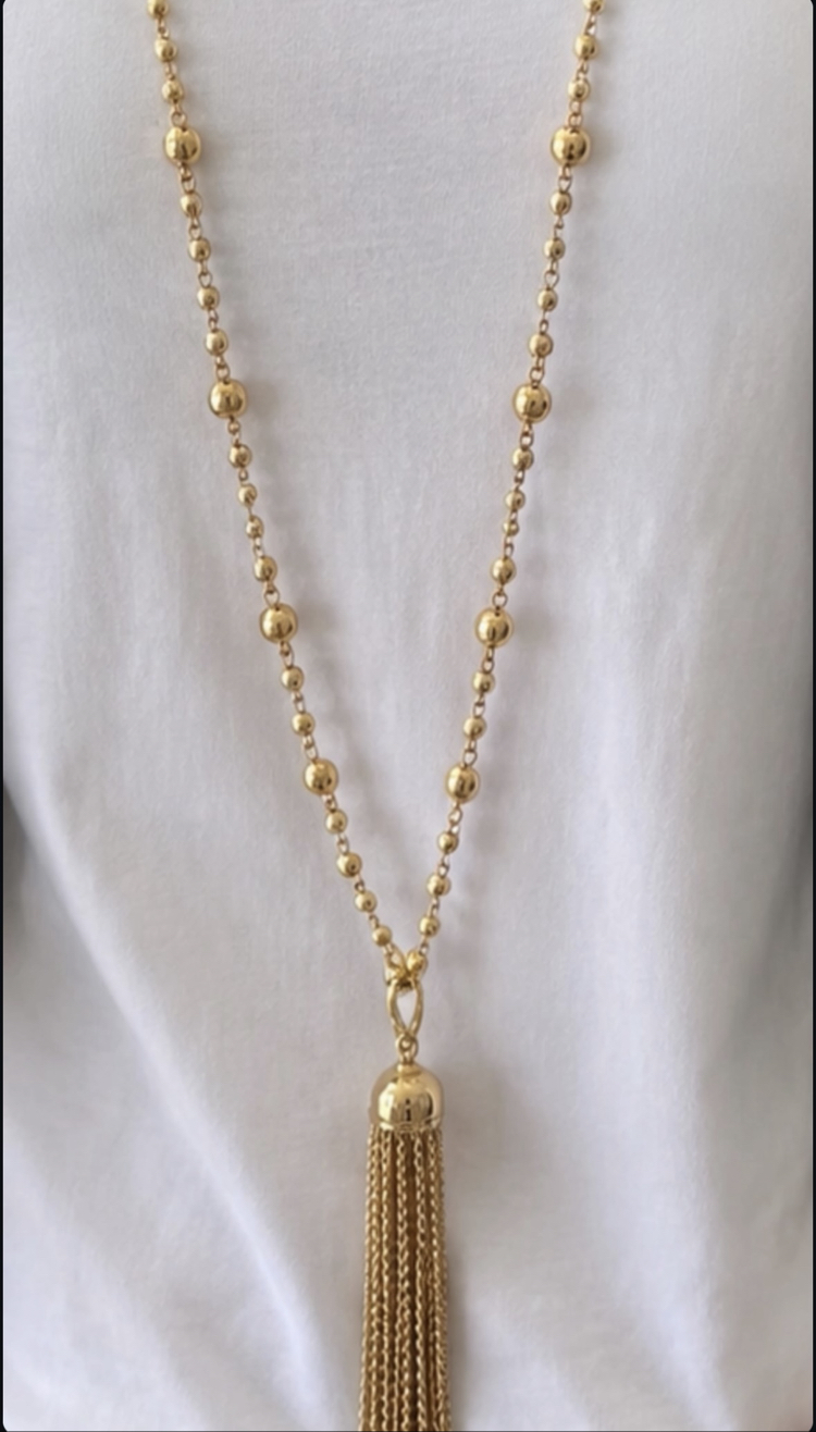 Bead tassel kolye