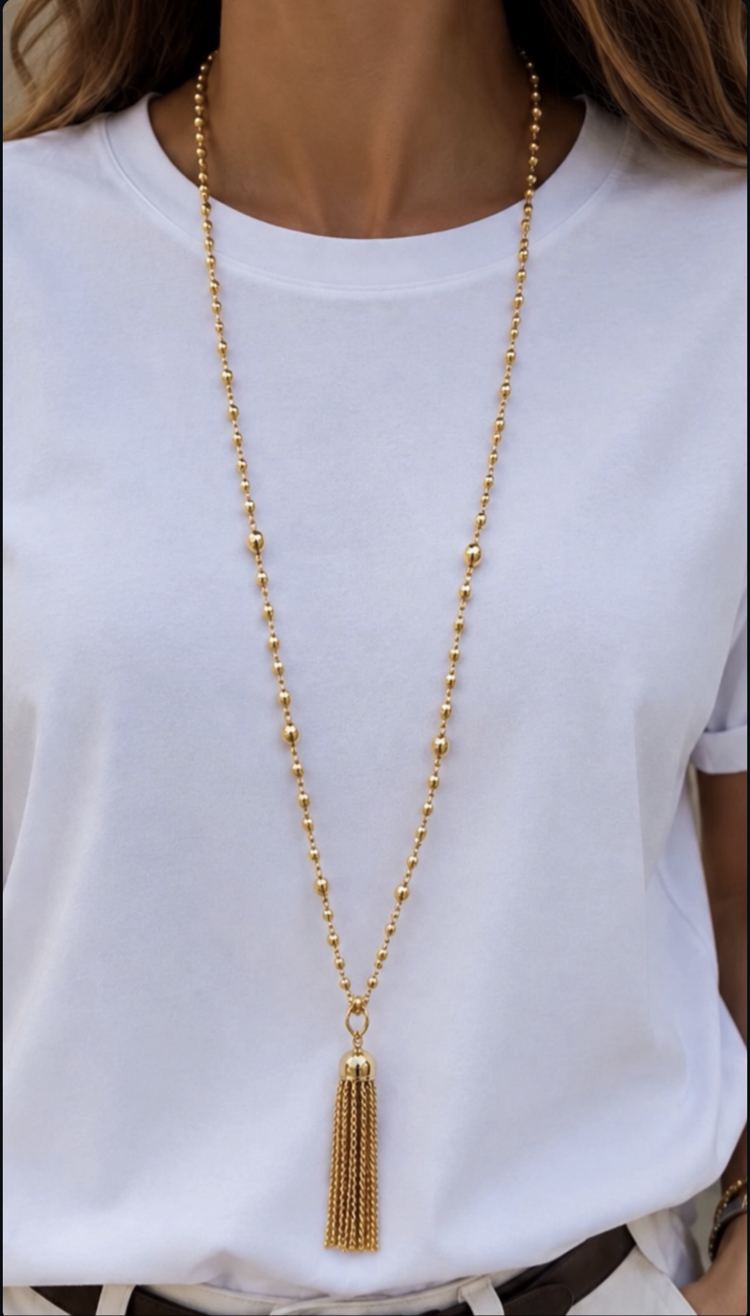 Bead tassel kolye