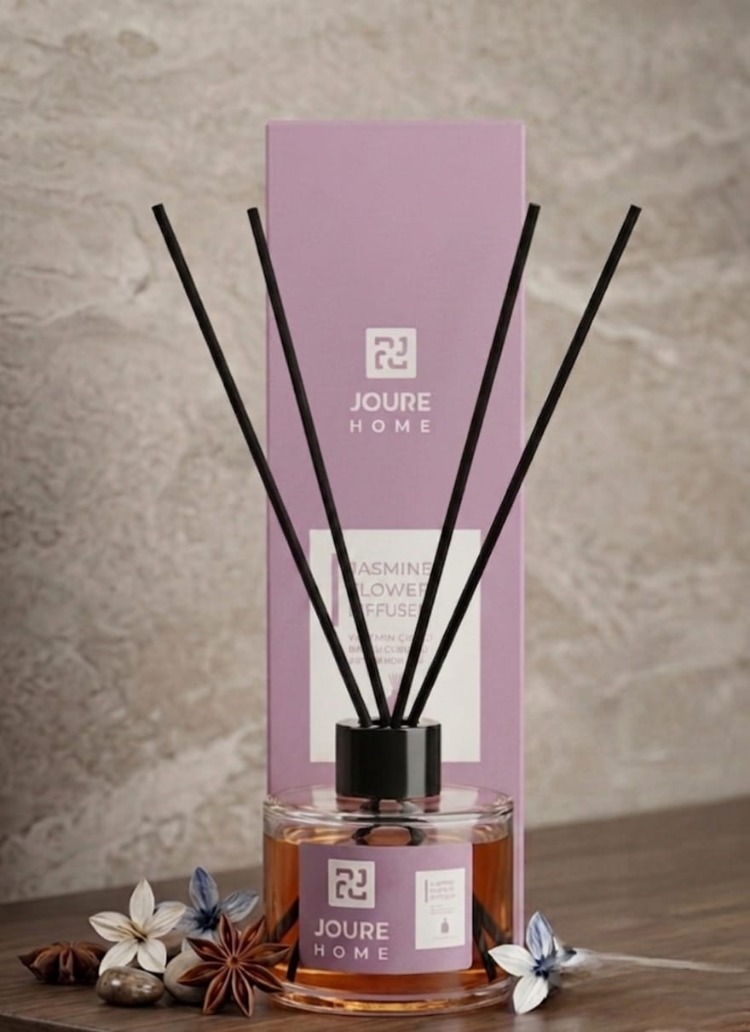 Jasmine Flower Diffuser - Yasemin Çiçeği Bambu Çubuklu Ortam Kokusu