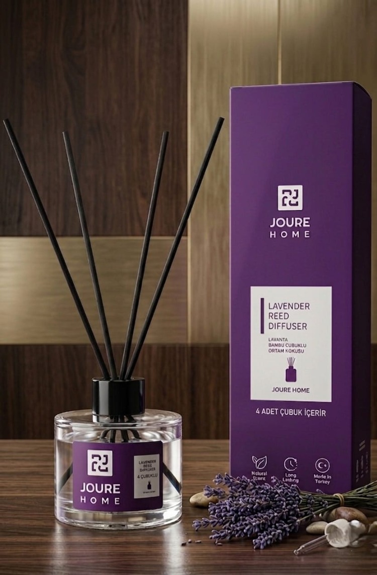Lavender Reed Diffuser - Lavanta Bambu Çubuklu Ortam Kokusu