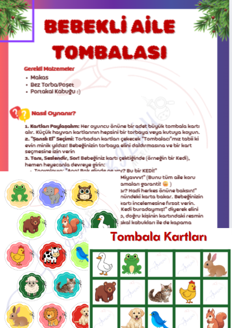 Bebekli Aile Tombalası: Gelişim Destekli ve Eğlenceli Oyun