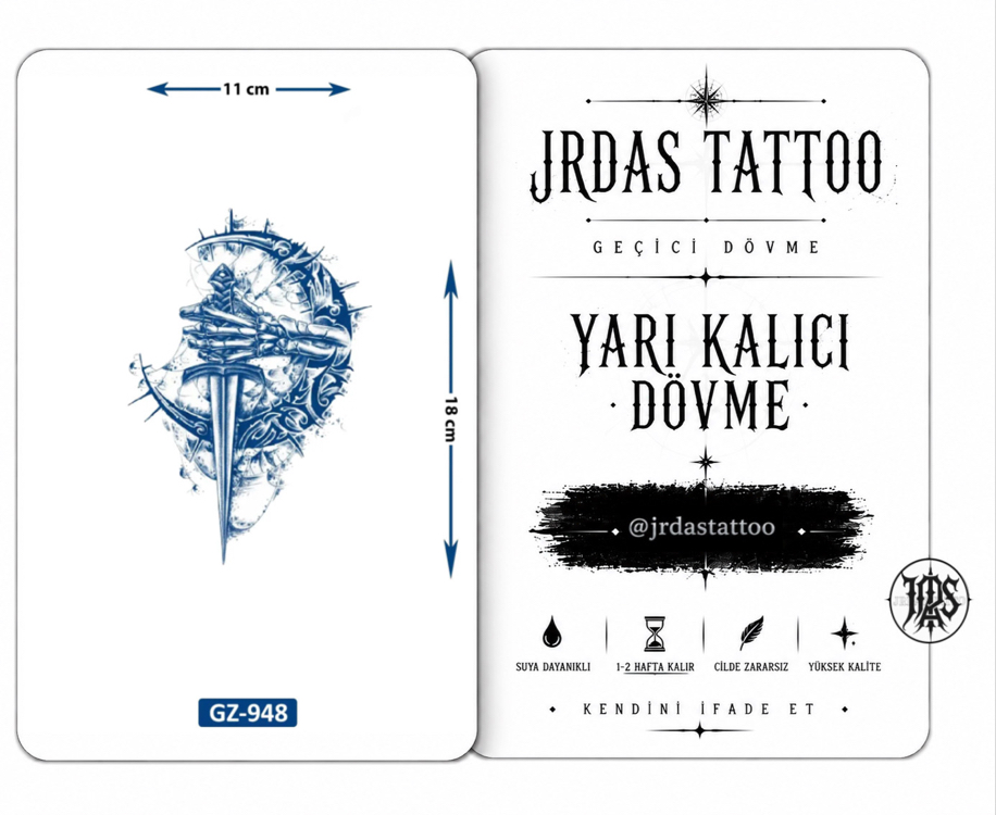 Dolunay& Kılıç Geçici Dövme 