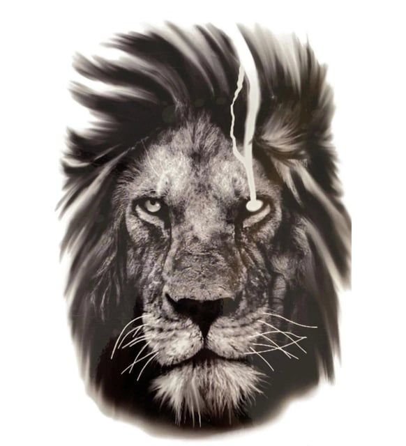 ASLAN FİGÜRLÜ GEÇİCİ DÖVME 