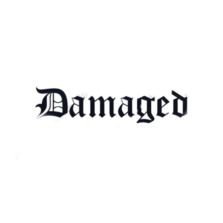 MİNİMAL BOY DAMAGED (HASARLI) YAZI DÖVMESİ 