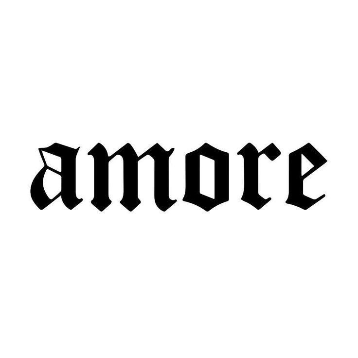 MİNİMAL BOY AMORE (AŞK) YAZI DÖVME 