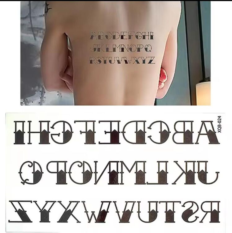 Harf Geçici Dövme 