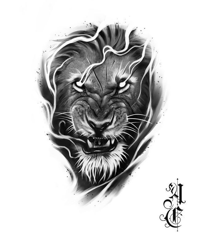 GEÇİCİ ASLAN DÖVMESİ