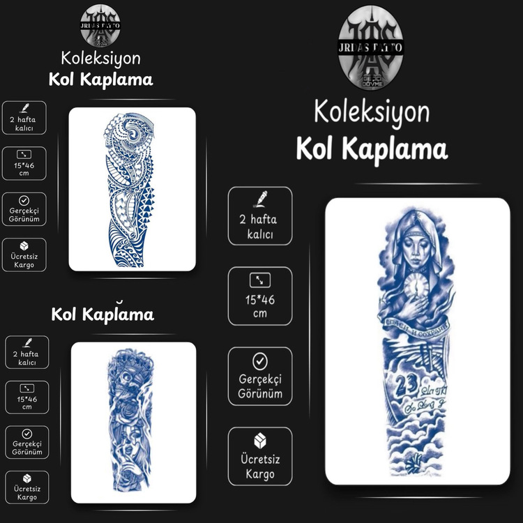 3 LÜ YARI KALICI DÖVME PAKETİ