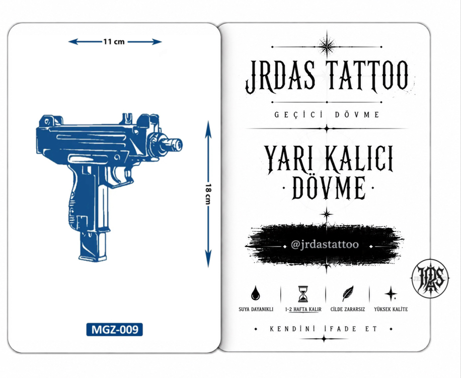 YARI KALICI ORTA BOY SİLAH DÖVMESİ 