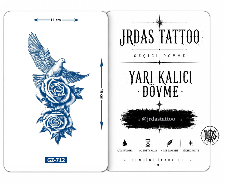 KUŞ&GÜL DÖVME 
