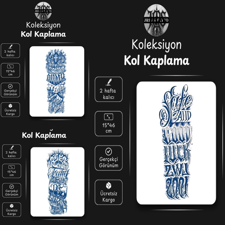 3 LÜ YARI KALICI DÖVME PAKETİ