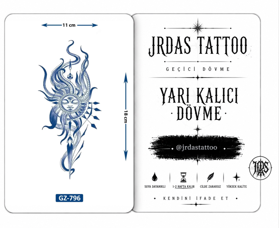 GÜNEŞ GEÇİCİ DÖVME 