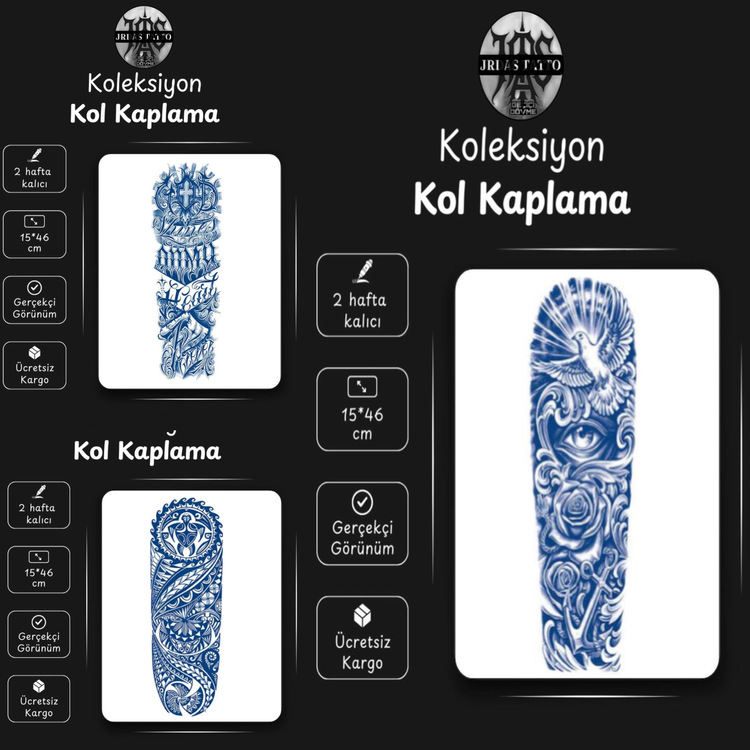 3 LÜ YARI KALICI DÖVME PAKETİ