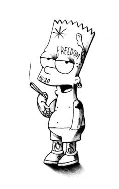 Yarı Kalıcı Orta Boy The Simpson Dövmesi